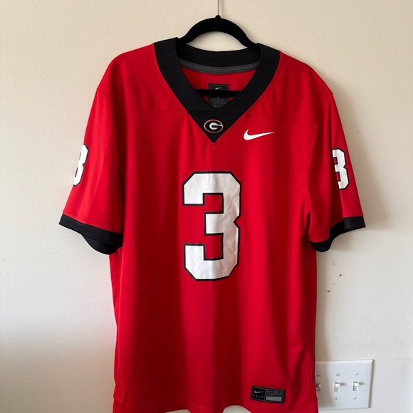 Nike Red and Black Men's Jersey